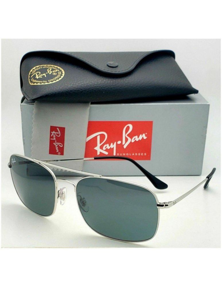 Anteojos Lentes Sol Ray Ban Classic RB3611 003/R5 60-18 Plata/Gris Azul