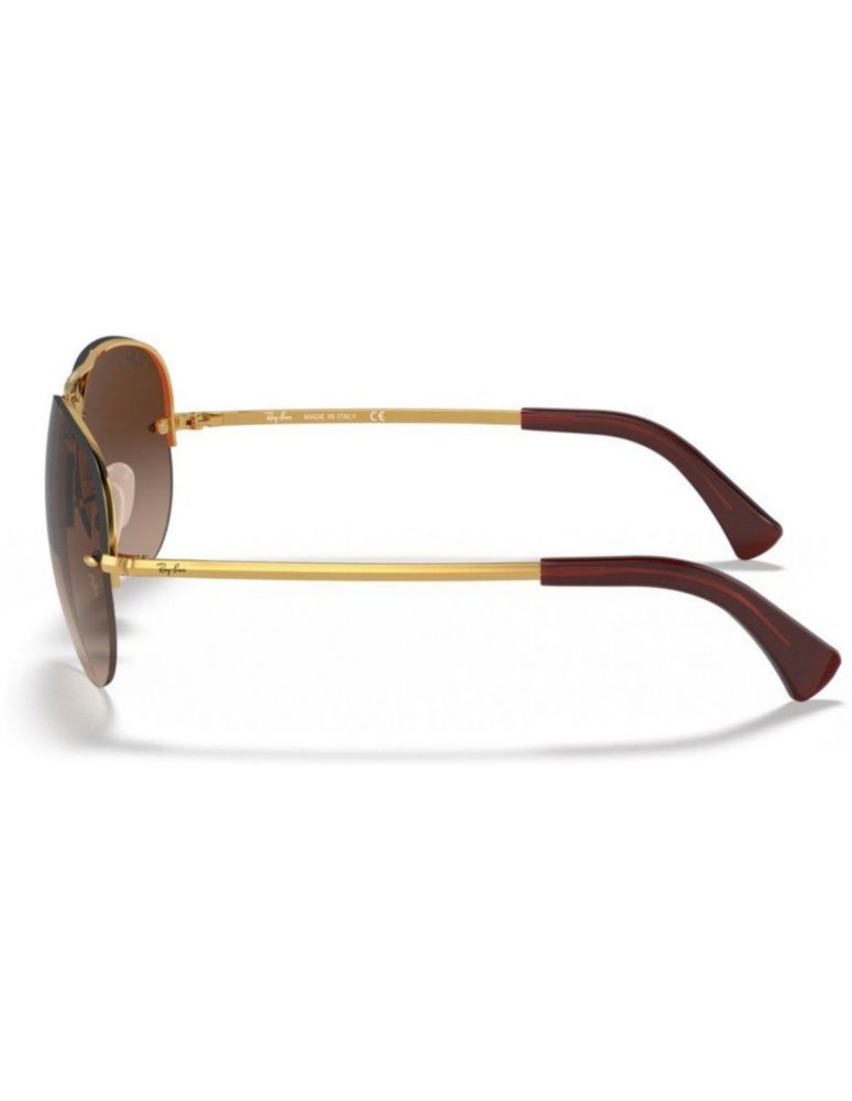 Anteojos Lentes Sol Ray Ban Aviator RB3449 00113 59-14 Degrade dorado/marrón