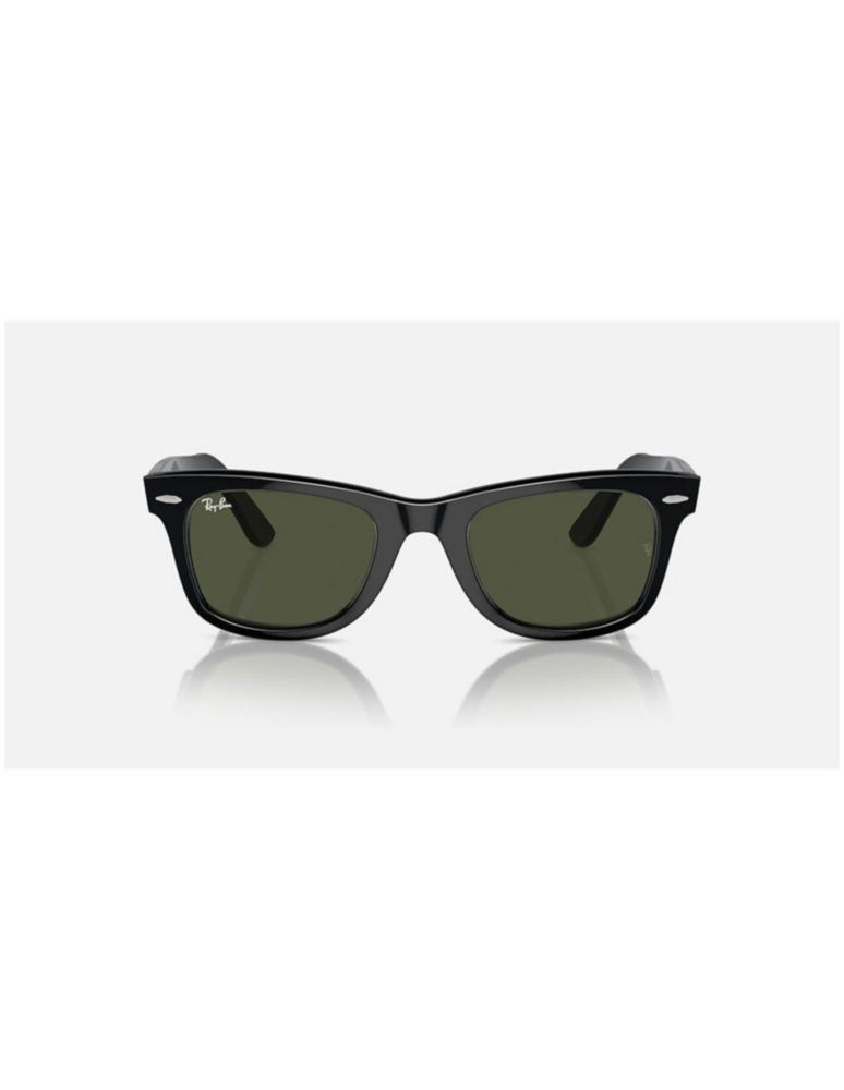 Anteojos Lentes Sol Ray Ban Wayfarer RB2140 901 50-22 Negro pulido/verde