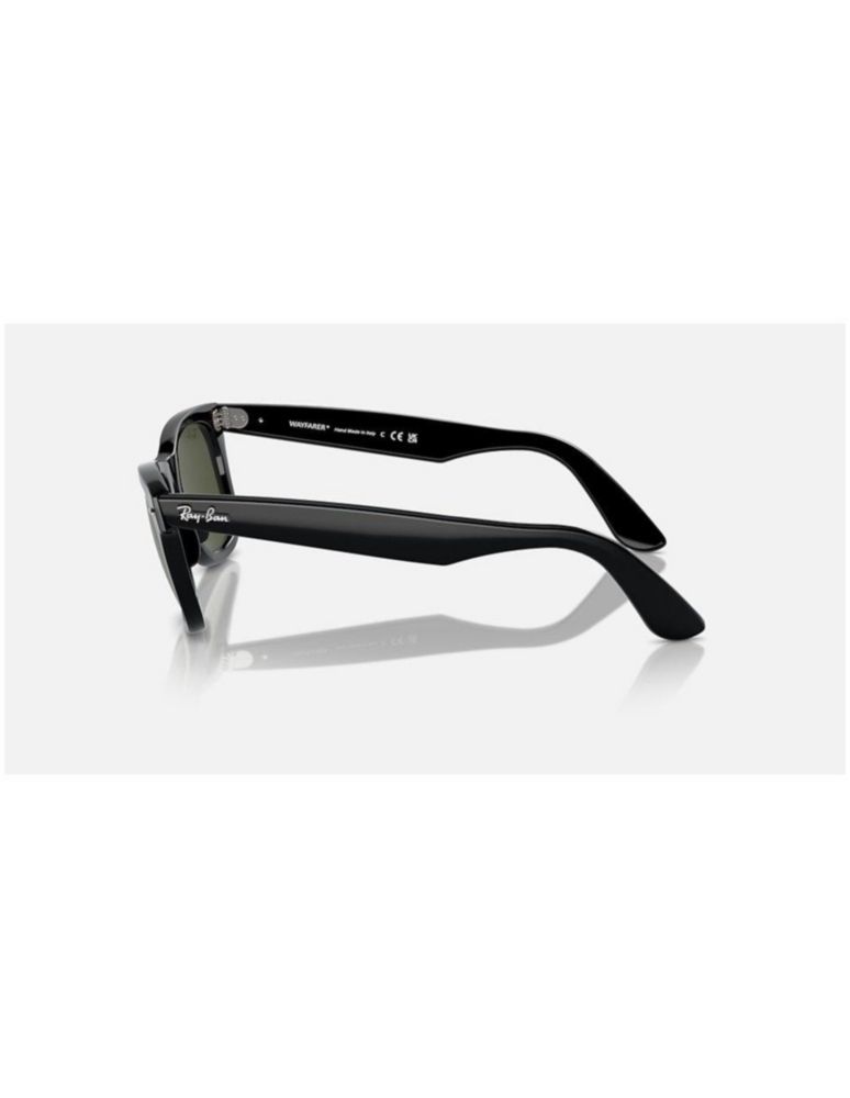 Anteojos Lentes Sol Ray Ban Wayfarer RB2140 901 50-22 Negro pulido/verde