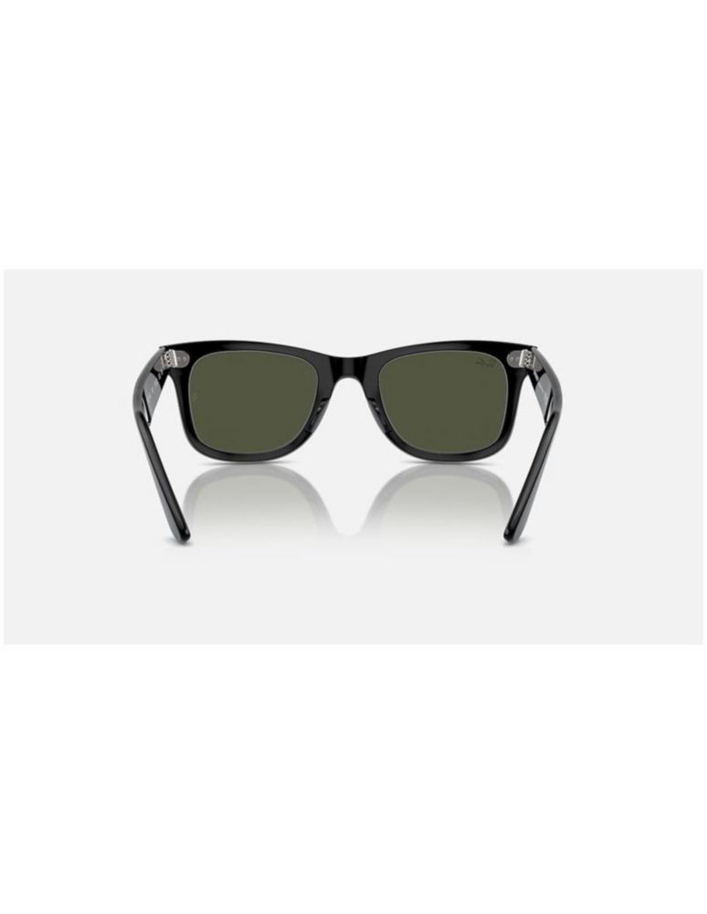 Anteojos Lentes Sol Ray Ban Wayfarer RB2140 901 50-22 Negro pulido/verde