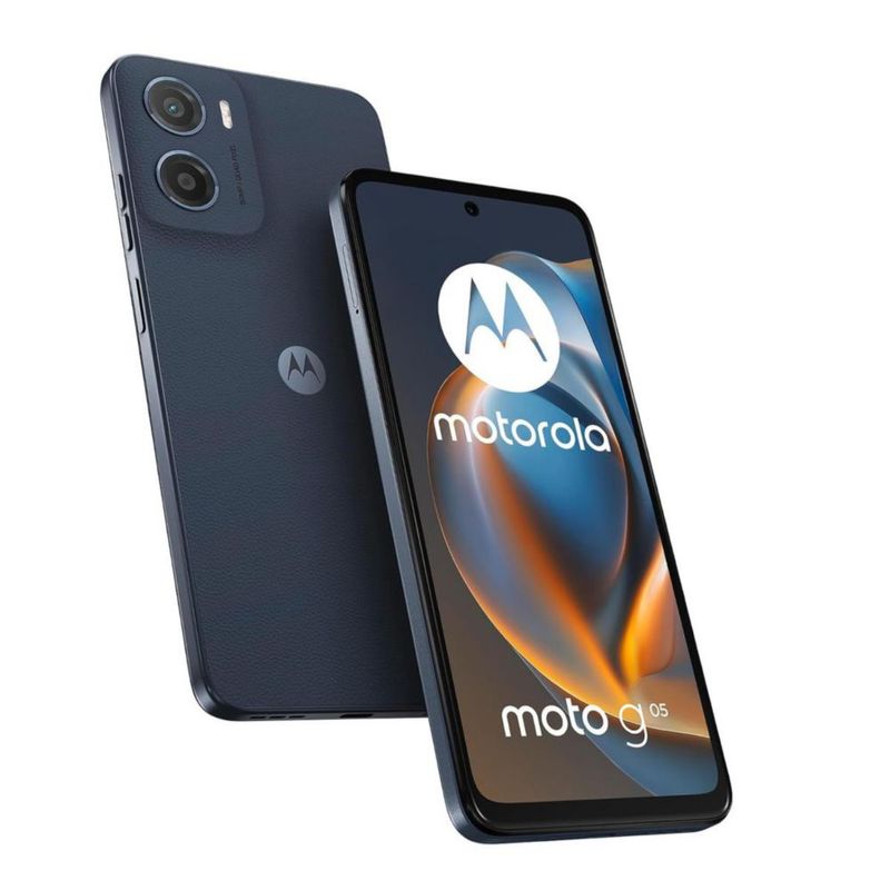 Combo 2 Moto G05 128GB 24GB Ram (8+16) Azul con Audífonos y Smartwatch