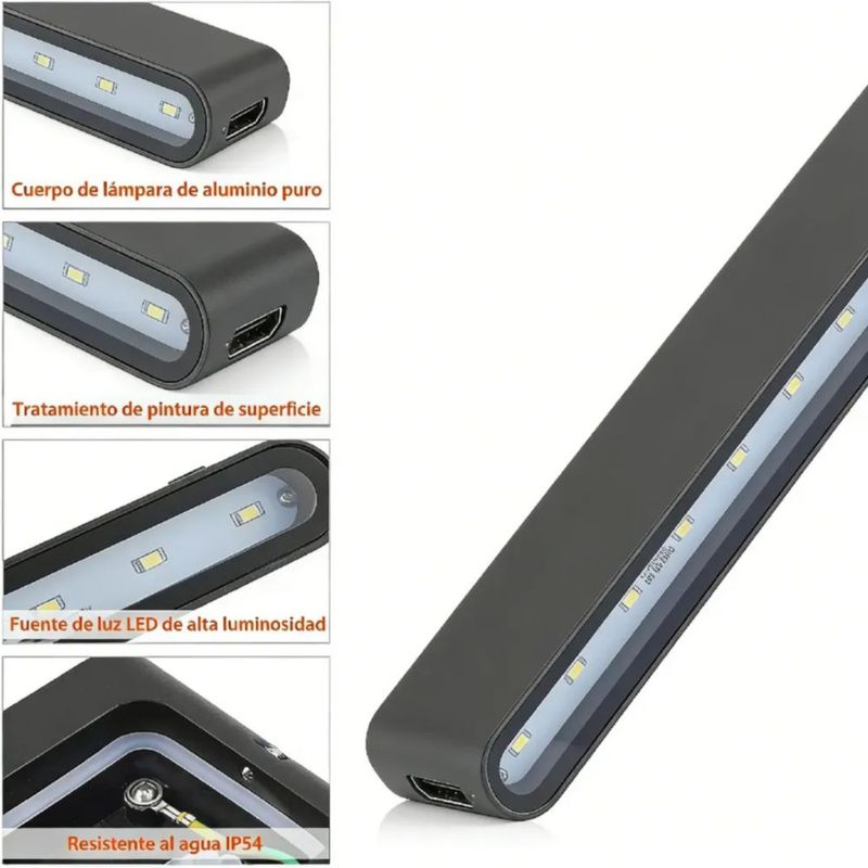Lampara Arbotante Pared Exterior Interior Para Baño Led 12w