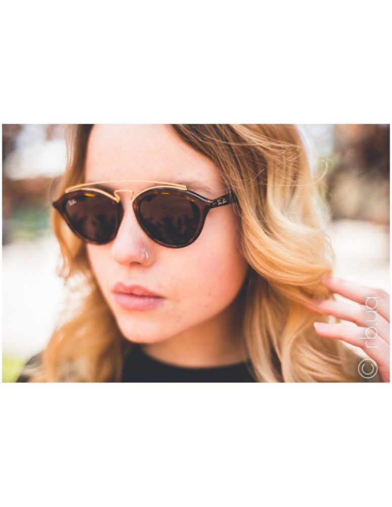 Anteojos Lentes Sol Ray Ban Gatsby 2 RB4257 Tortuga/Verde Clásico 53-19