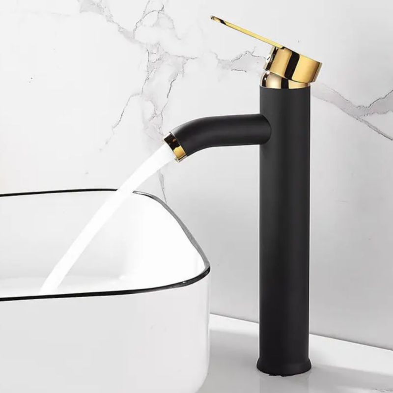 Mezcladora Monomando Grifo Llave Negro P Lavabo Ovalin Moder