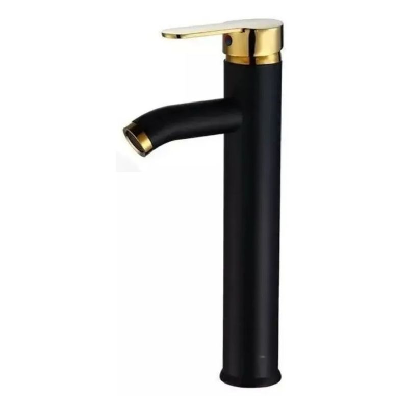 Mezcladora Monomando Grifo Llave Negro P Lavabo Ovalin Moder