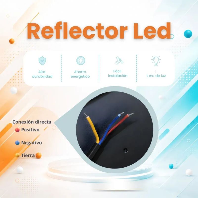 Reflector Led 20w Luminario Exterior Carcasa Negro Luz Blanco frío 5 pzs