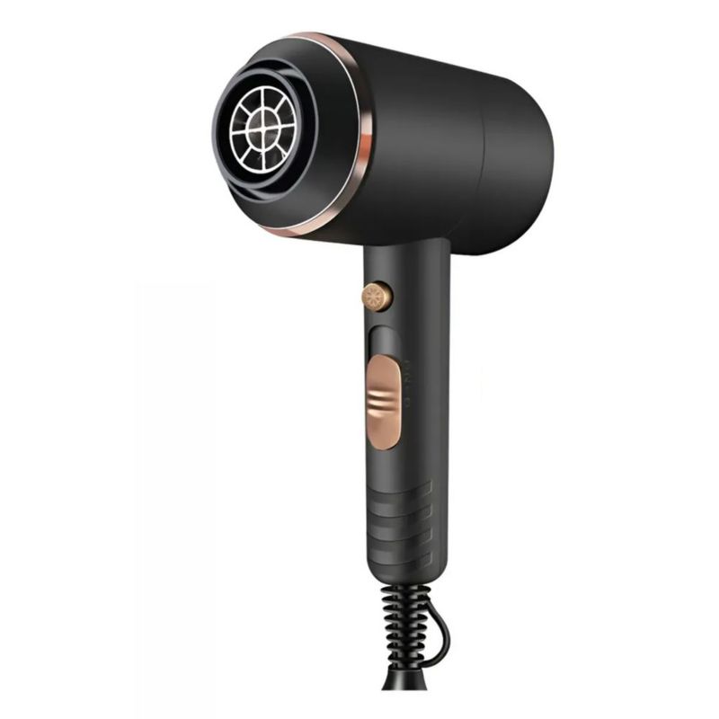 Secadora de cabello Kemei KM-8896 negra 110V/220V