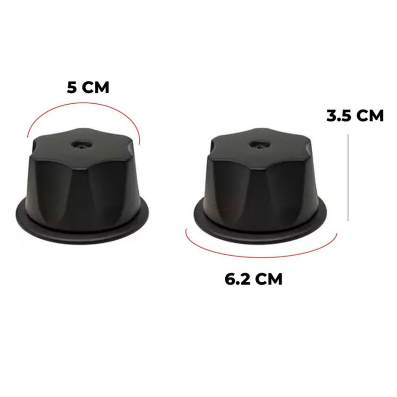 Regadera Cuadrada 20 cm Negra Con Tubo 50 cm Y Manerales Negro