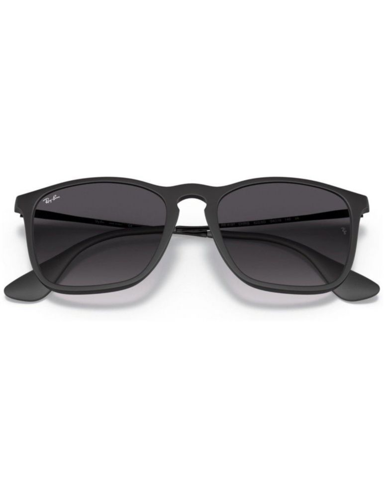 Anteojos Lentes Sol Ray Ban Chris RB4187 6228G 54-18 Degrade negro mate/gris