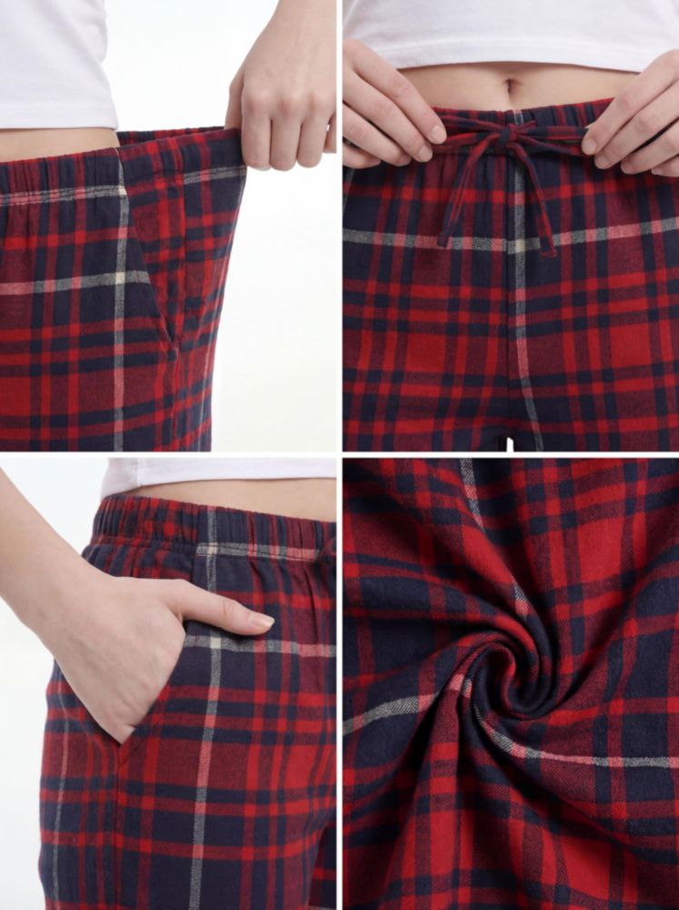 Pantalones de pijama Sexy Basics pack de 3 en algodón franela