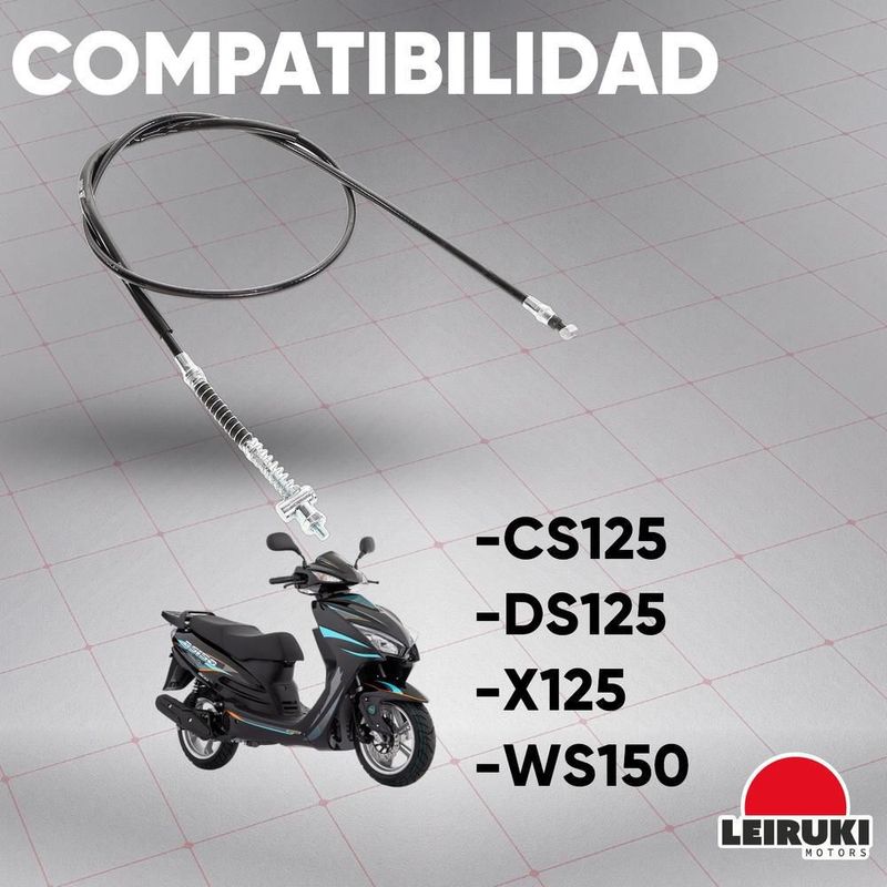 Chicote cable freno trasero moto cs125 ds125 x125 ws150