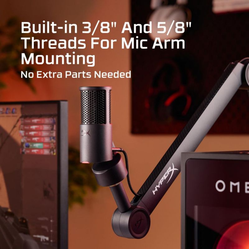 Micrófono HyperX SoloCast 2 USB Condensador para Gaming Negro