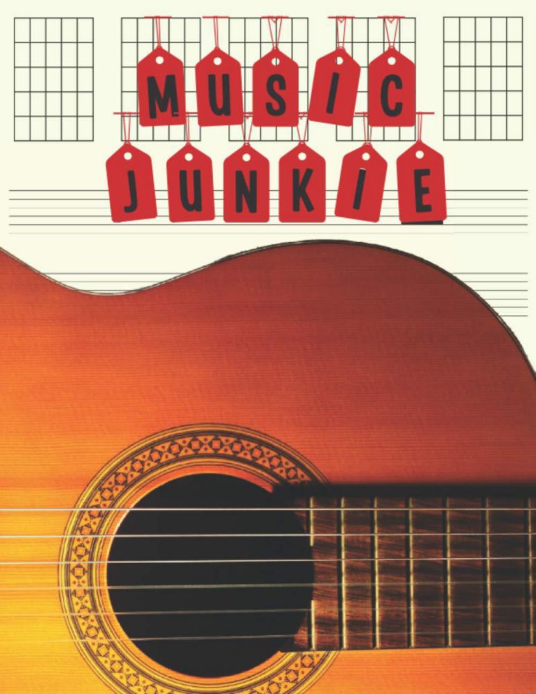 Cuaderno en blanco Majosta para composición musical (guitarra)