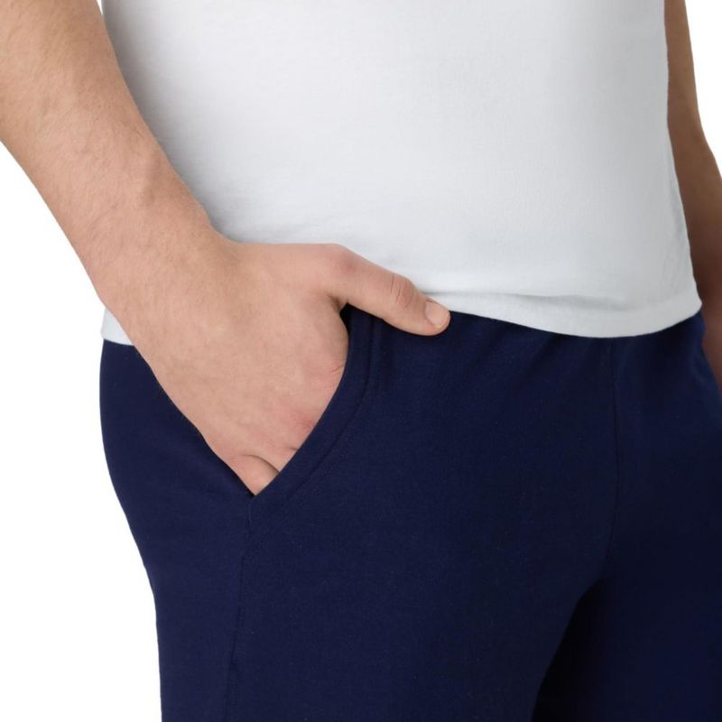 Shorts Hanes 18 cm con bolsillos de algodón - Azul marino deportivo