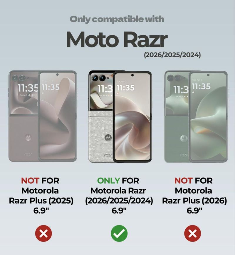 Funda Dexnor Moto Razr 2026/2025/2024 Púrpura