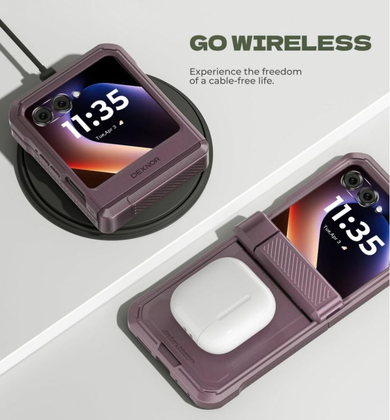 Funda Dexnor Moto Razr 2026/2025/2024 Púrpura