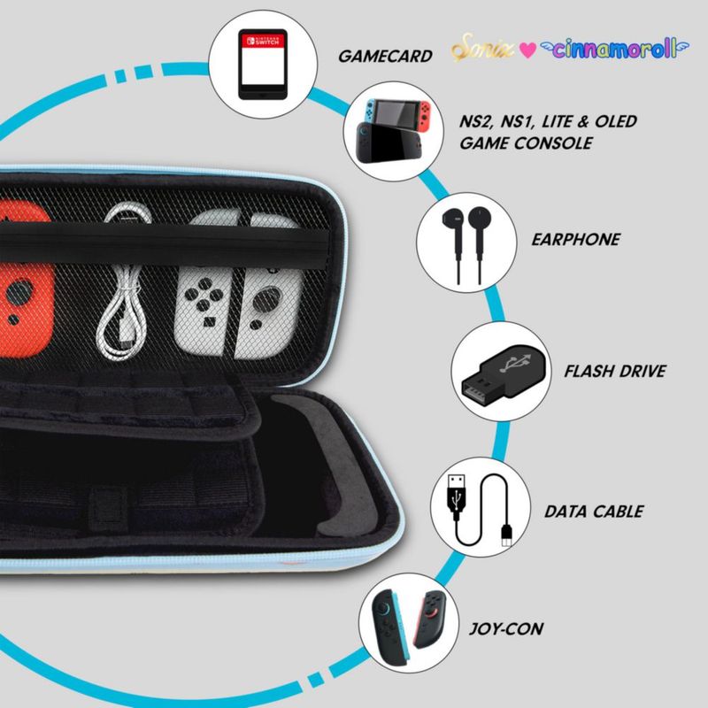 Funda Switch Sonix Cinnamoroll + Mocha 2/1/Lite/OLED