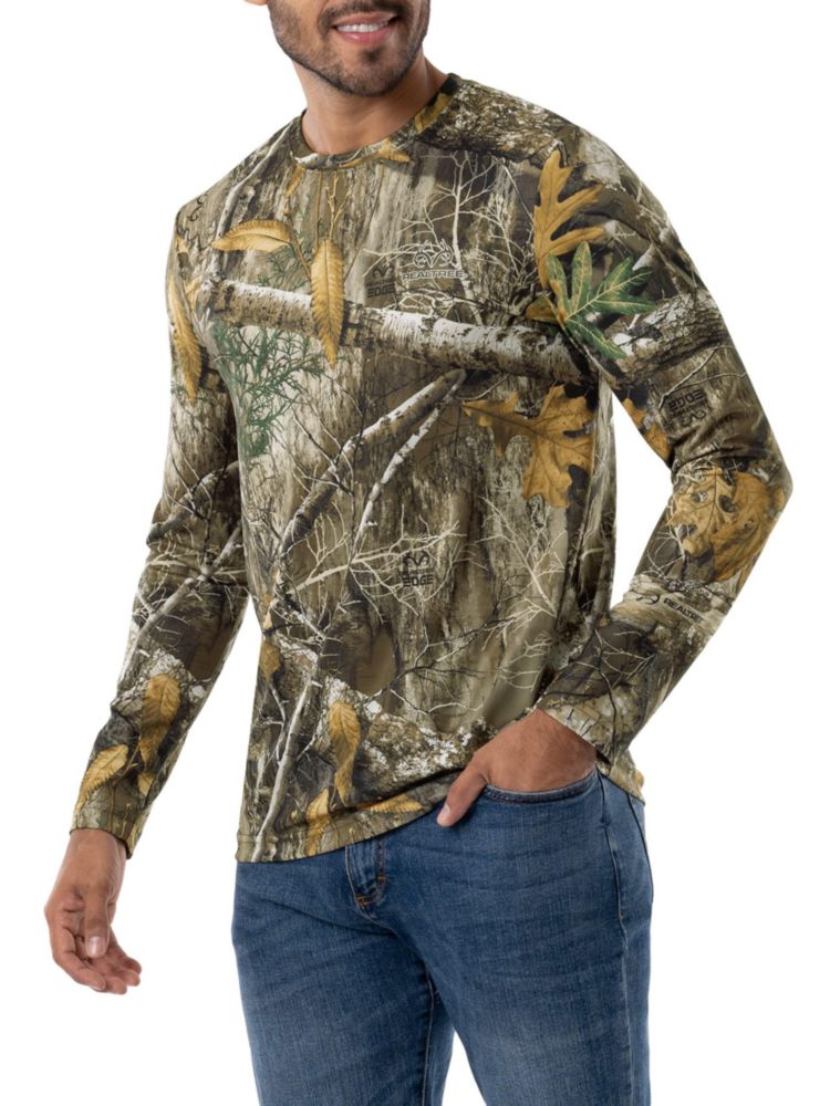 Camisa Realtree pack de 2 manga larga camuflaje Edge talla grande