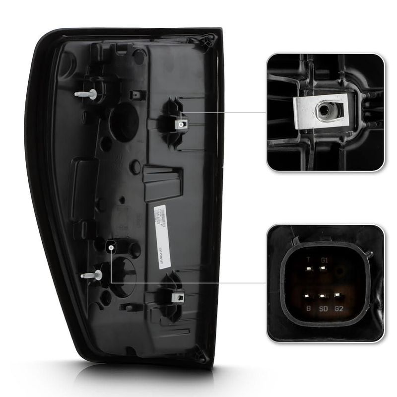Luces traseras LED negras KEEKPO para GMC Sierra 1500 2019-2023