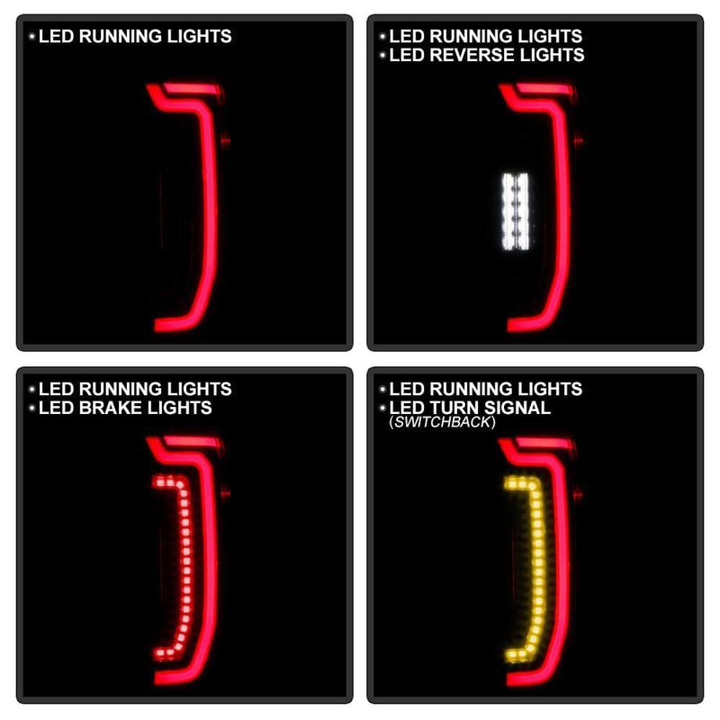 Luces traseras LED negras KEEKPO para GMC Sierra 1500 2019-2023