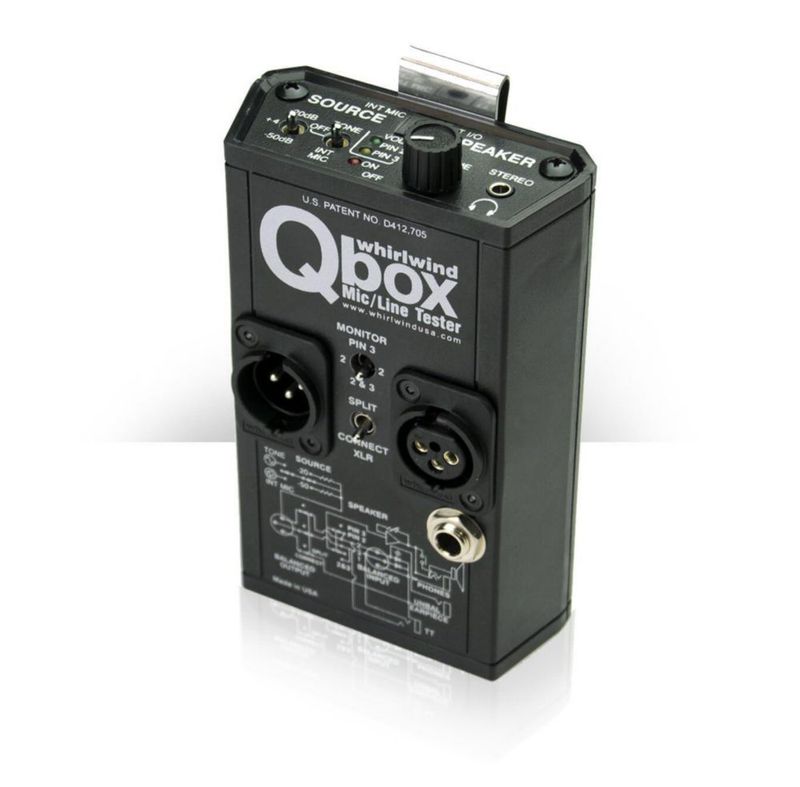 Probador de Línea de Audio Whirlwind Qbox y Generador de Tonos