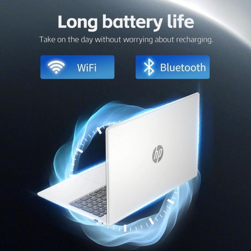 Portátil HP 156" i3 16 GB RAM 512 GB SSD Wi‑Fi 6 plateado