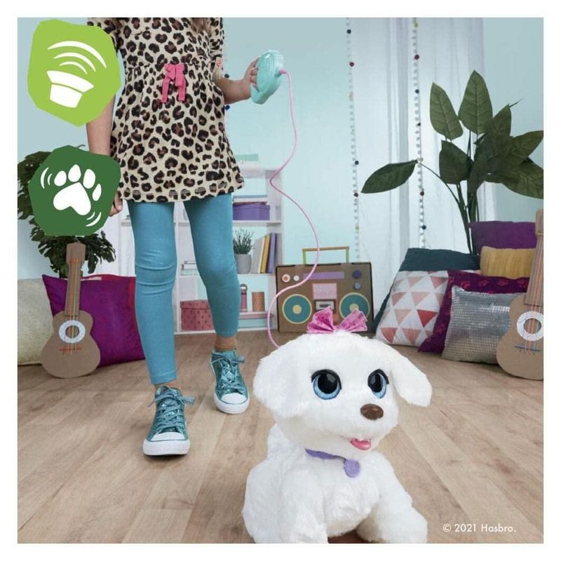 Juguete electrónico para mascotas FurReal GoGo My Dancin' Pup blanco
