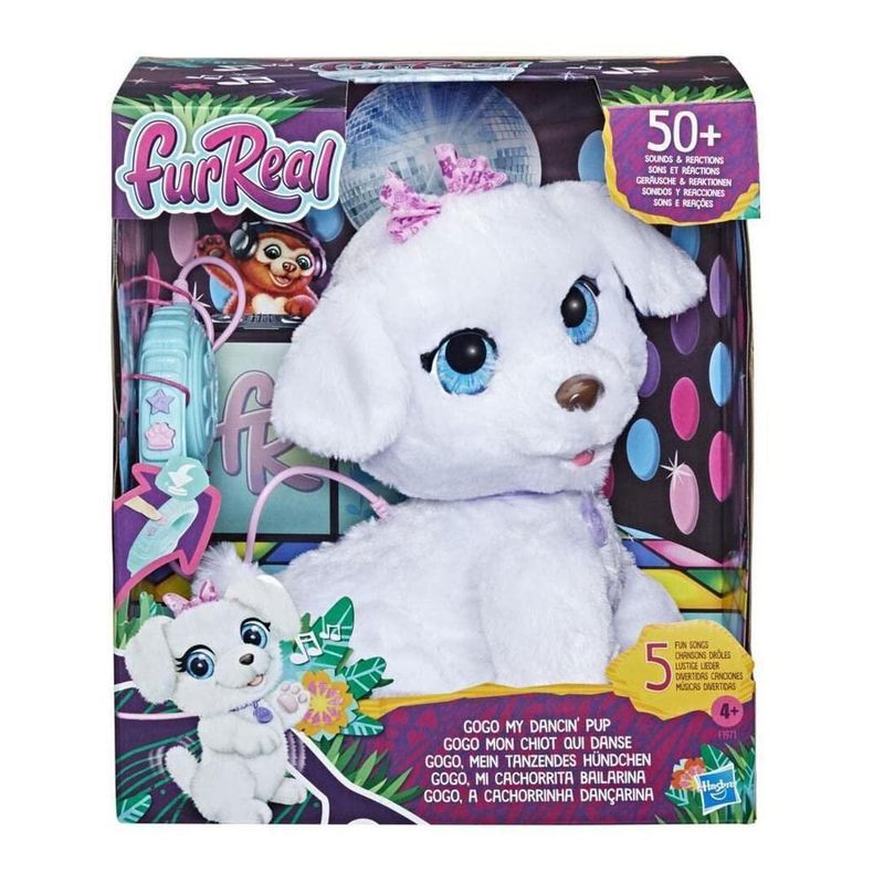 Juguete electrónico para mascotas FurReal GoGo My Dancin' Pup blanco