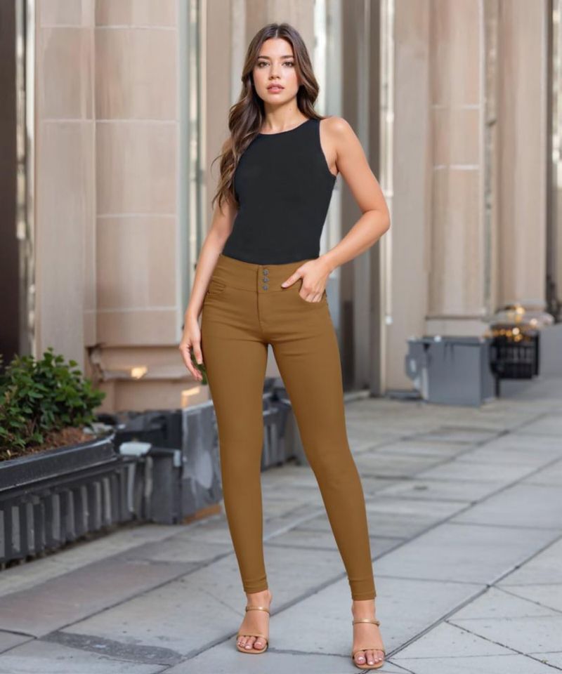 Pantalones Hybrid & Company P45058SKX Tabaco 20