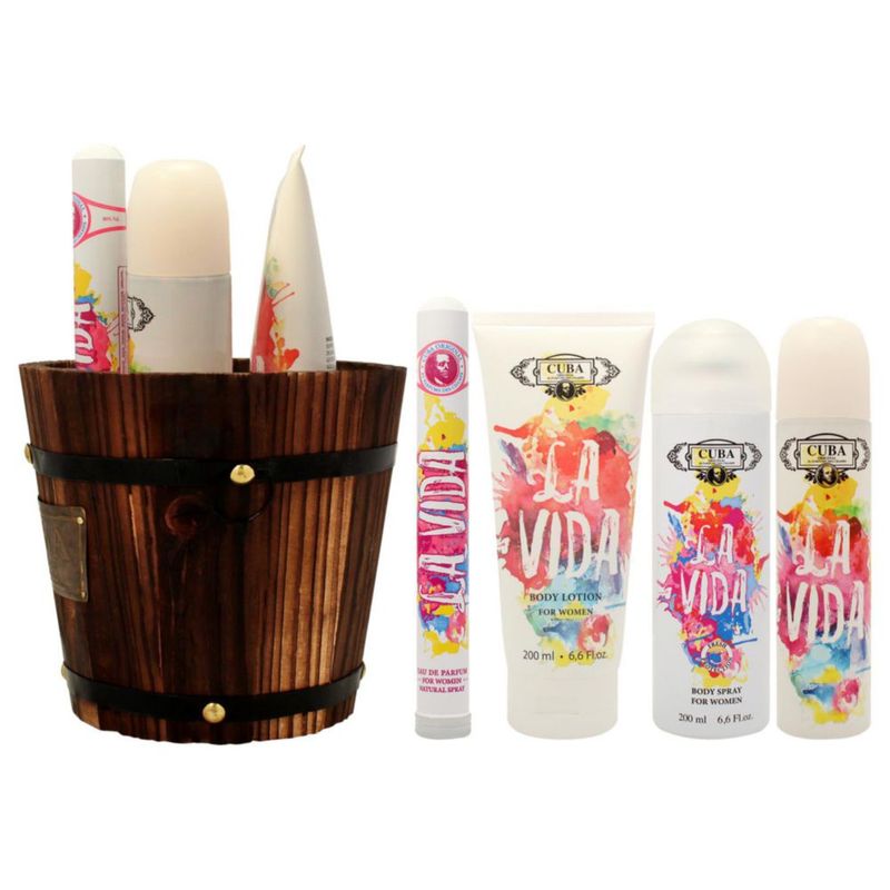 Set de regalo Perfume Cuba La Vida para mujer de 100 ml 35 ml 200 ml