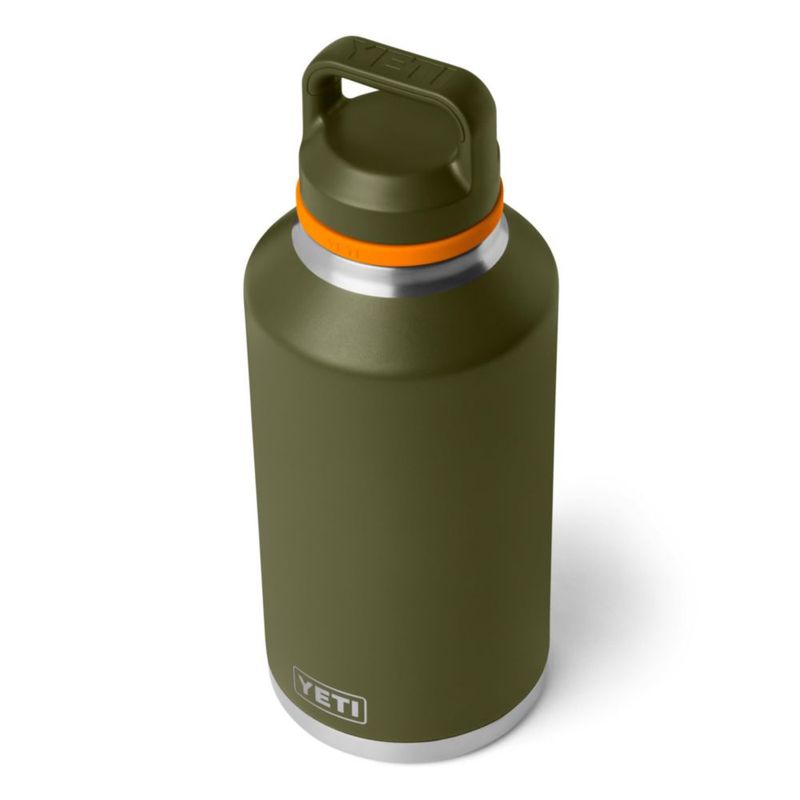 Botella YETI 19 L Oliva/Naranja con Tapa Chug