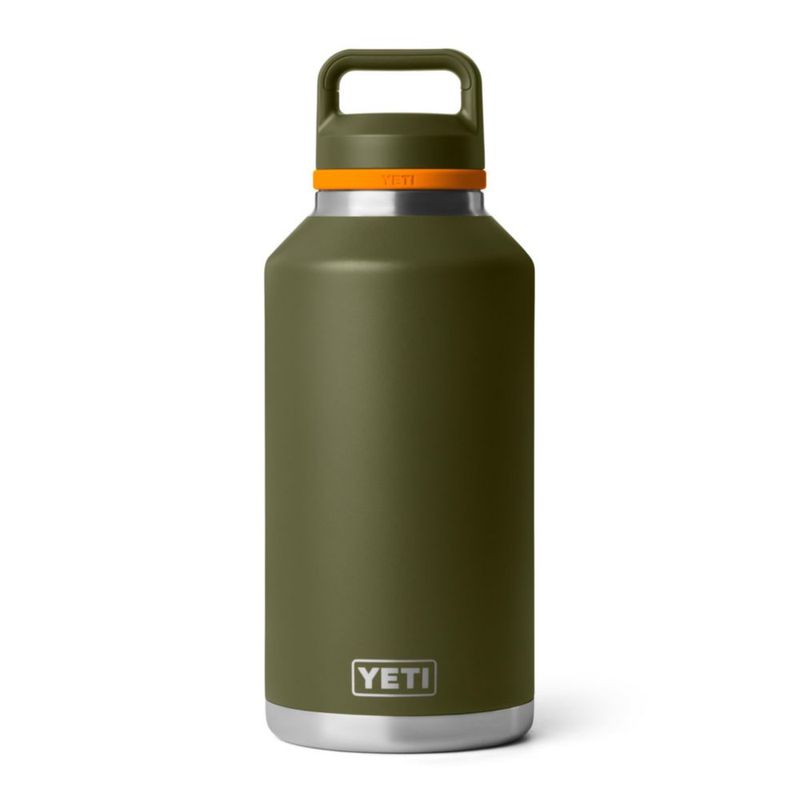 Botella YETI 19 L Oliva/Naranja con Tapa Chug