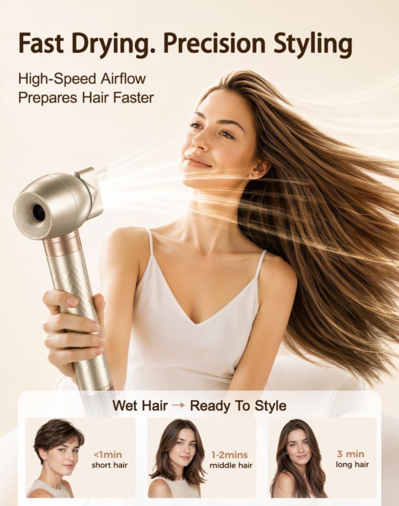 Cepillo Secador de Cabello Bopcal 7 en 1 170000 RPM Iónico