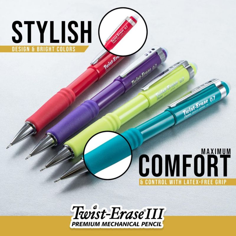 Portaminas Pentel 05 mm Verde - Pack de 4