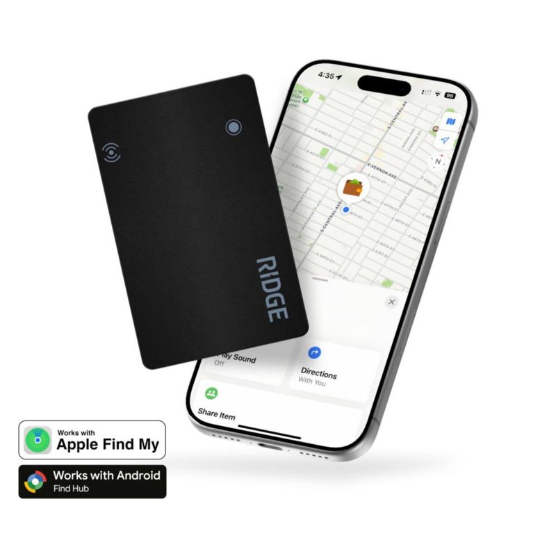 Tarjeta Rastreadora The Ridge para Apple/Android IP68 Inalámbrica