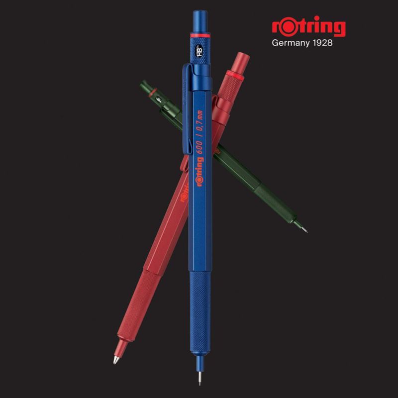 Bolígrafo RoTring 600 de tinta negra de punta media recargable