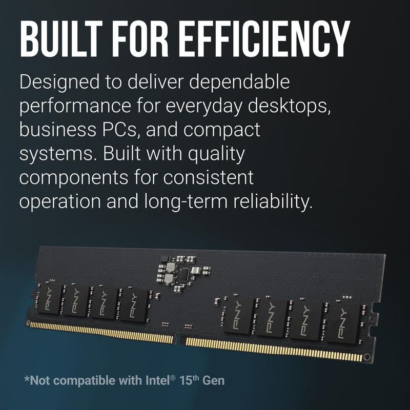 Kit de Memoria PNY DDR5 16 GB 5600 MHz CL46 (2 x 8 GB)