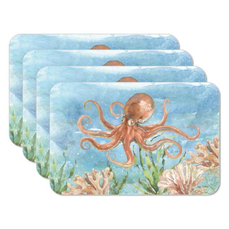 Mantel individual CounterArt 43 x 29 cm pack de 4 reversible