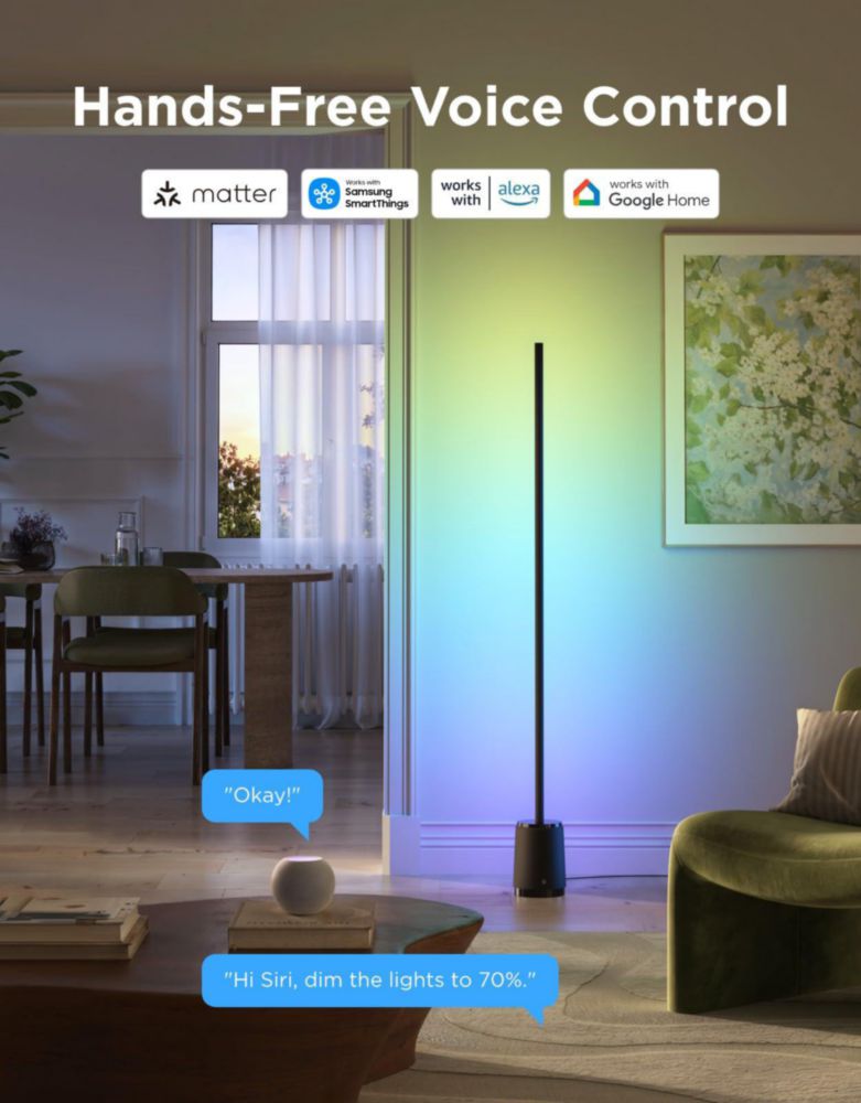Lámpara de pie Govee 3 Lite RGBIC inteligente con WiFi