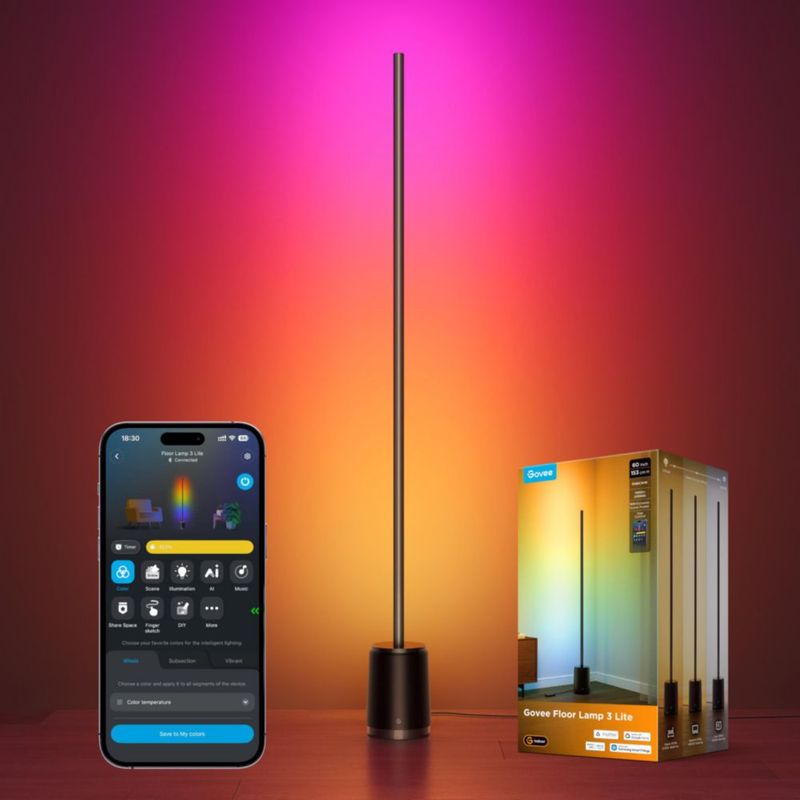 Lámpara de pie Govee 3 Lite RGBIC inteligente con WiFi