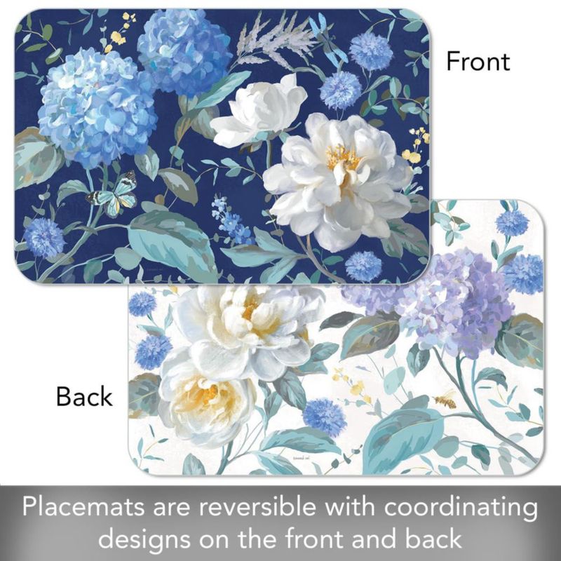 Mantel individual CounterArt 43 × 29 cm Pack de 4 Primavera Flores