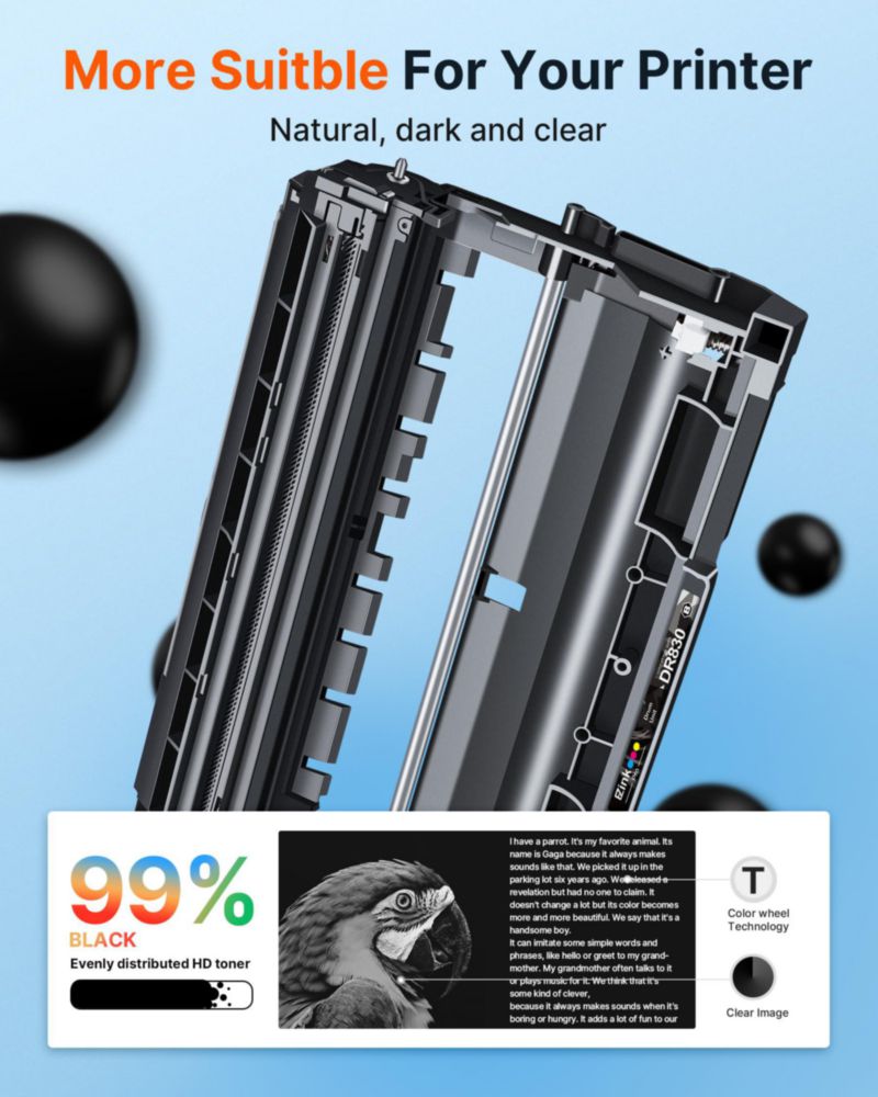 Unidad de tambor E-Z Ink Pro DR830 para HL-L2460DW