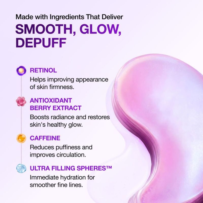 Parche para ojos ANUA Retinol Berry - 60 unidades