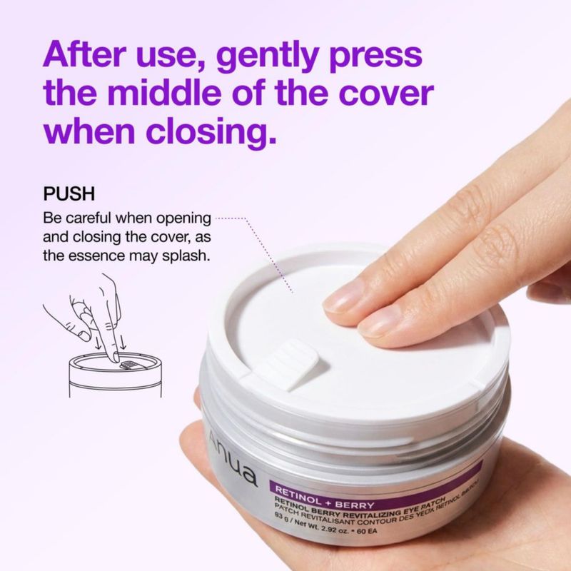 Parche para ojos ANUA Retinol Berry - 60 unidades