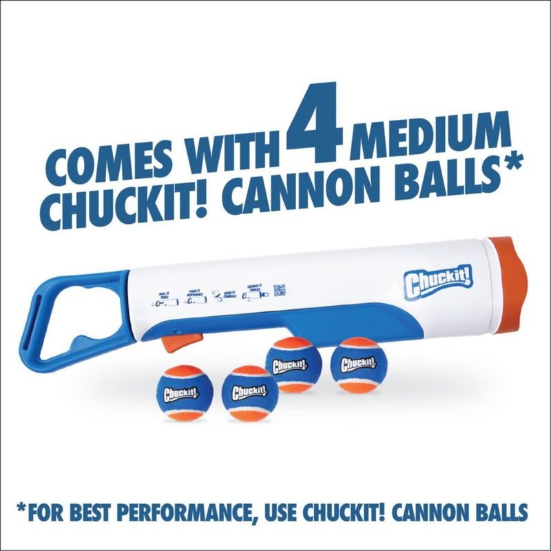 Lanzador de Pelotas Chuckit! 61 cm – Incluye 4 Pelotas