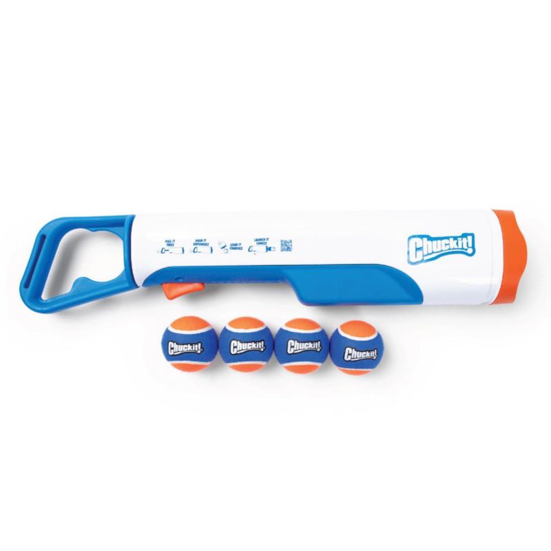 Lanzador de Pelotas Chuckit! 61 cm – Incluye 4 Pelotas