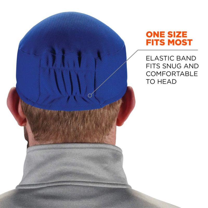 Gorro Ergodyne Chill Its Skull Cap Azul de absorción de sudor