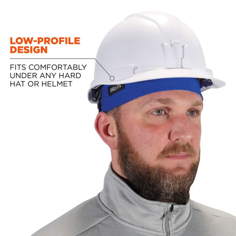 Gorro Ergodyne Chill Its Skull Cap Azul de absorción de sudor