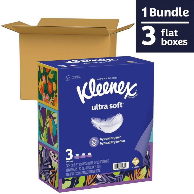 Pañuelos faciales Kleenex 330 unidades – Pack de 3